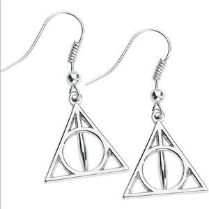 Harry Potter deathly hallows earrings